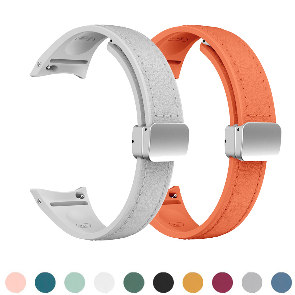 Smartwatch Slim Watches For Men - Kulit Asli + Tali Silikon untuk