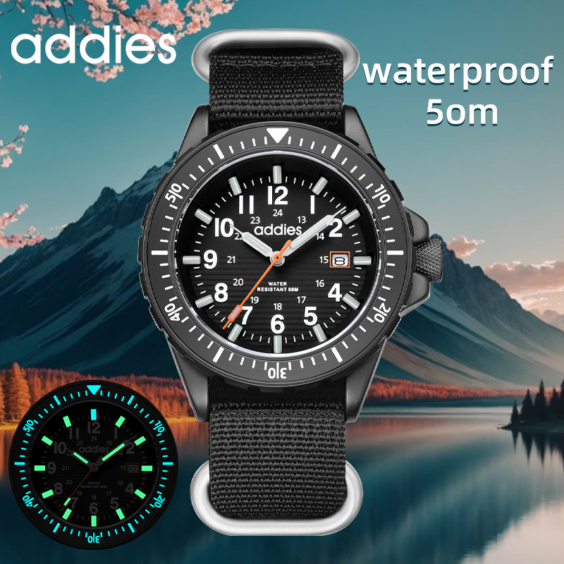 Solar Powered Watch - ADDIES 2026 Jam Tangan Olahraga Pria