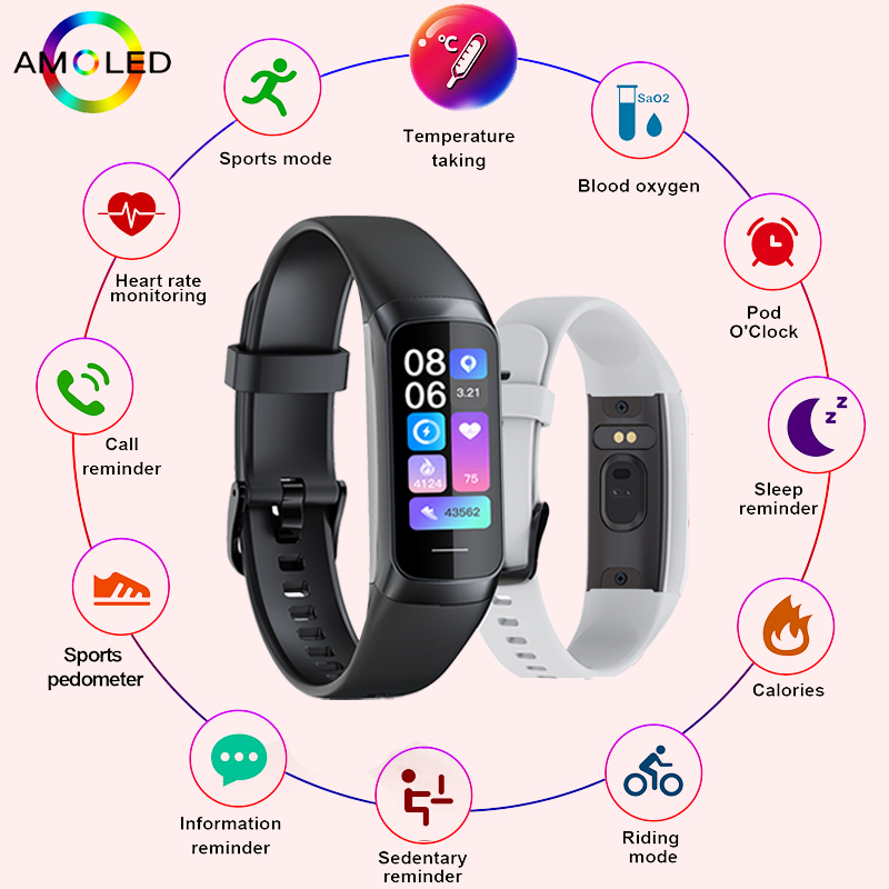 Smartwatch Slim Watches For Men - LIGE 1.1 Inci Amoled Monitor Detak