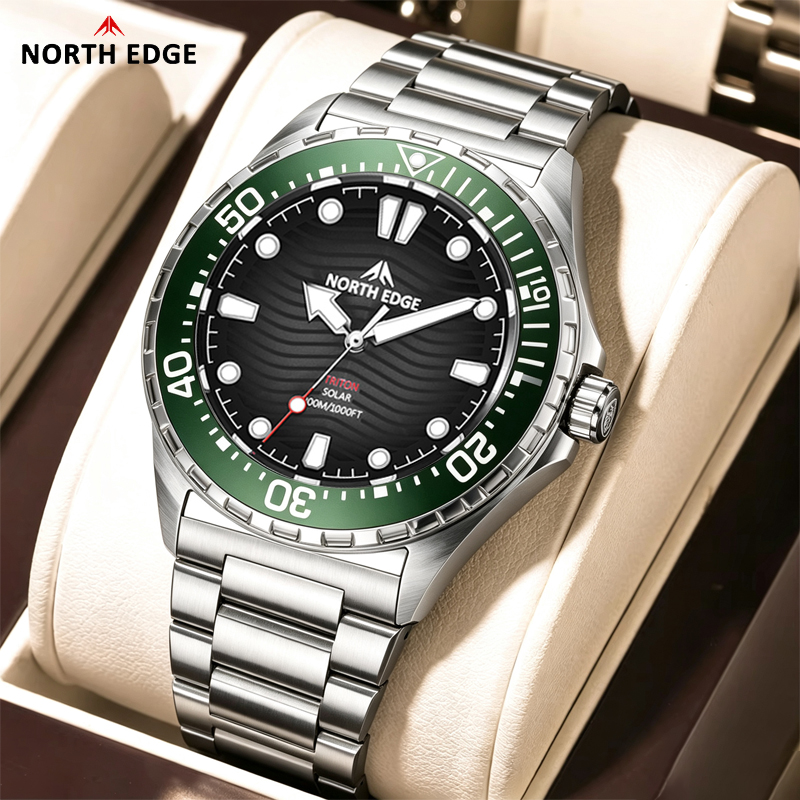 Solar Powered Watch - NORTH EDGE TRITON Jam Tangan Selam