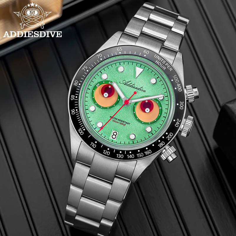 Jam Tangan Chronograph Pria AD - Watch Crown Pusher ulasan dan harga