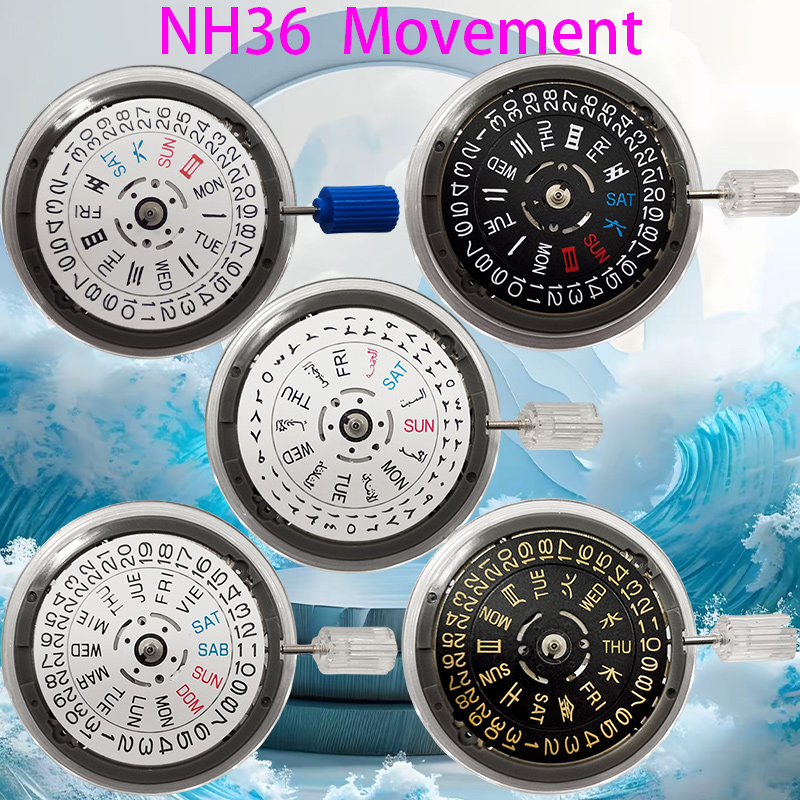 Kalender Hitam Putih dan Emas  - Watch Crown Stem ulasan dan harga
