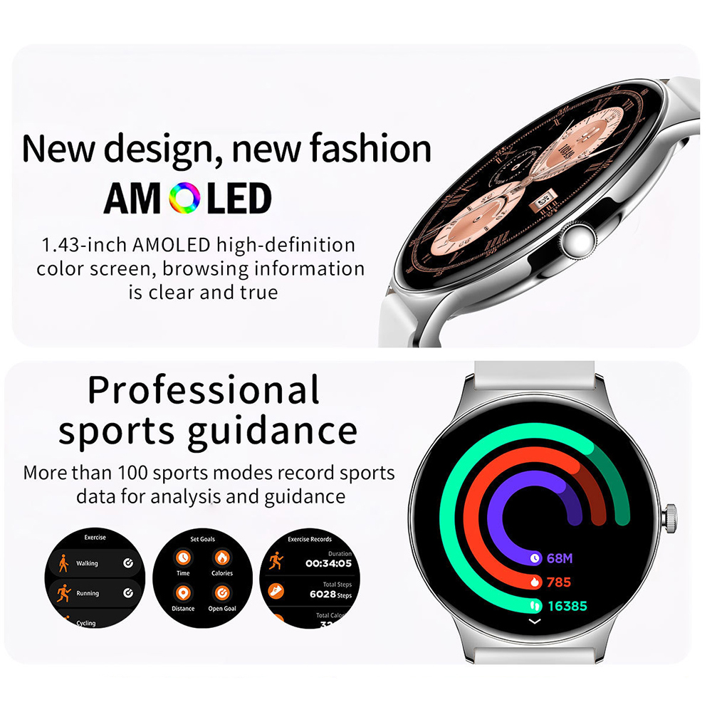 Jam Tangan Pintar AMOLED Ultra - Smartwatch Ladies Watches For Women ulasan dan harga