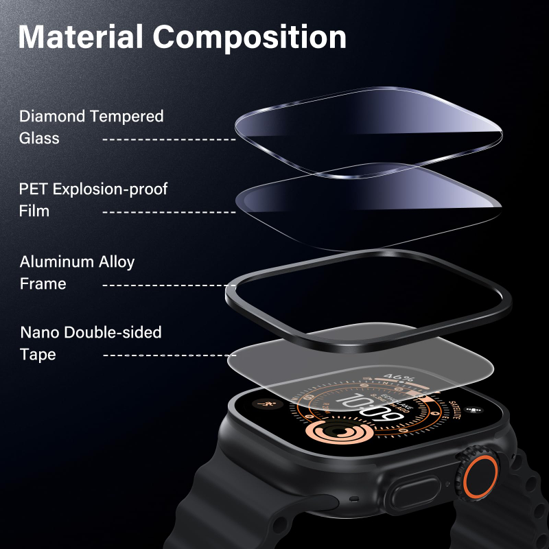 Casing Paduan Aluminium + Peli - Smartwatch Watches Gift For Women ulasan dan harga