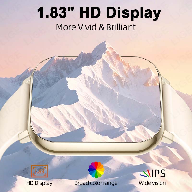 LIGE Jam Tangan Pintar HD 1.83 - Smartwatch New Watches For Women ulasan dan harga