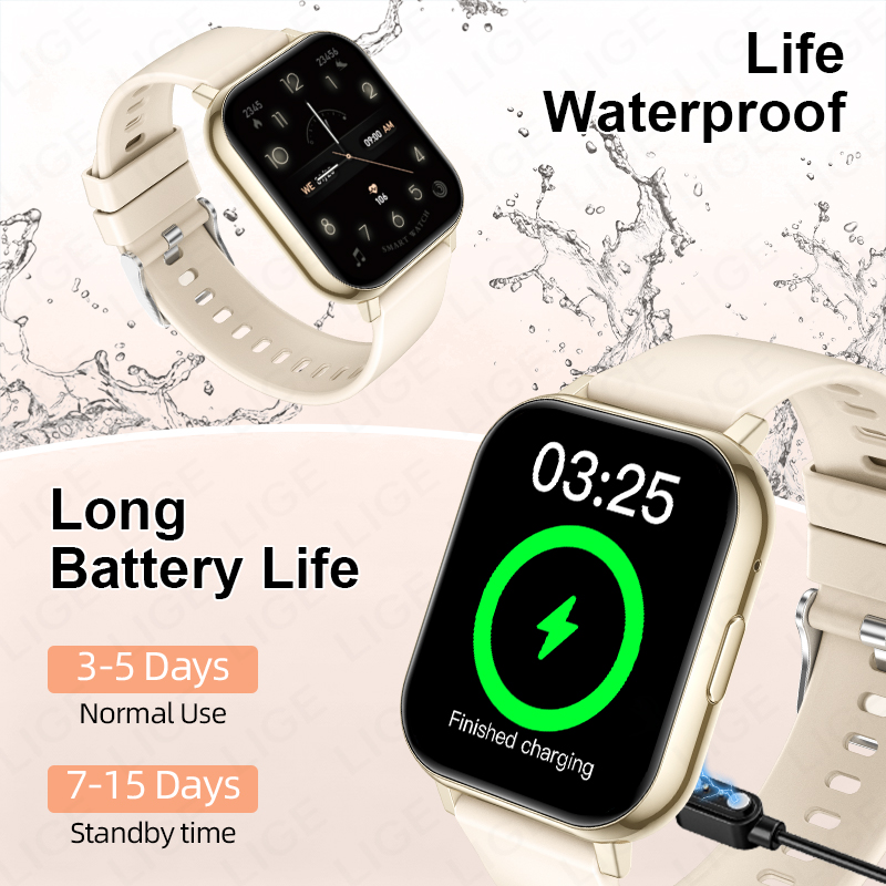 LIGE Jam Tangan Pintar HD 1.83 - Smartwatch New Watches For Women ulasan dan harga