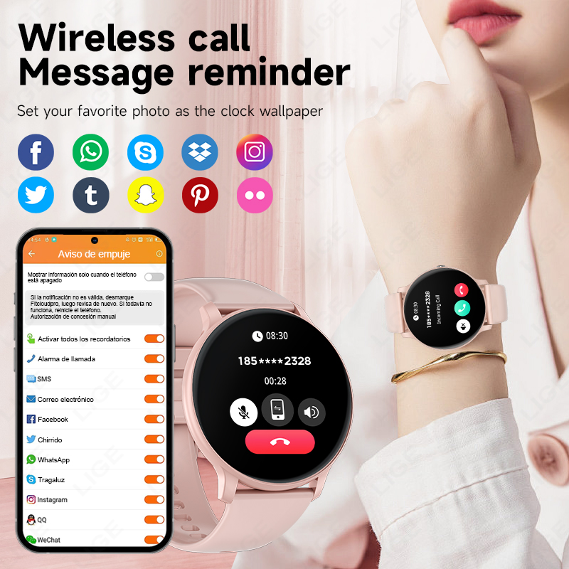 Jam Tangan Pintar Baru 2026 Ja - Smartwatch Ladies Watches For Women ulasan dan harga