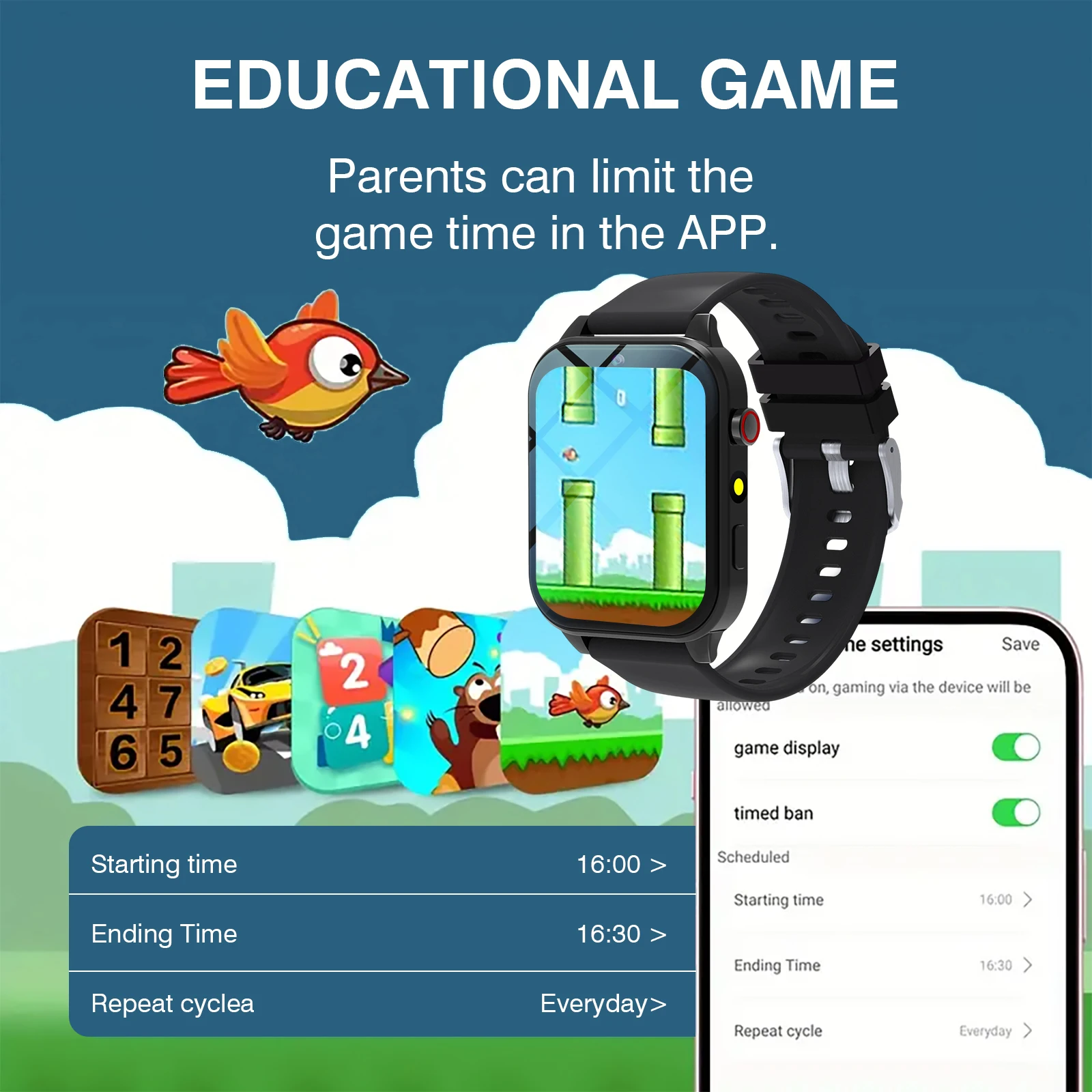 Jam Tangan Pintar Anak 18 Perm - Smartwatch Digital Watches For Kids ulasan dan harga