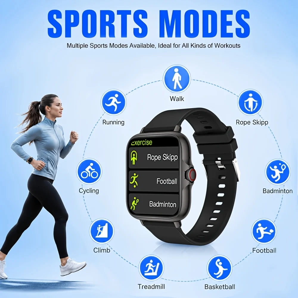 Jam tangan pintar, layar sentu - Smartwatch Sports Watches For Women ulasan dan harga