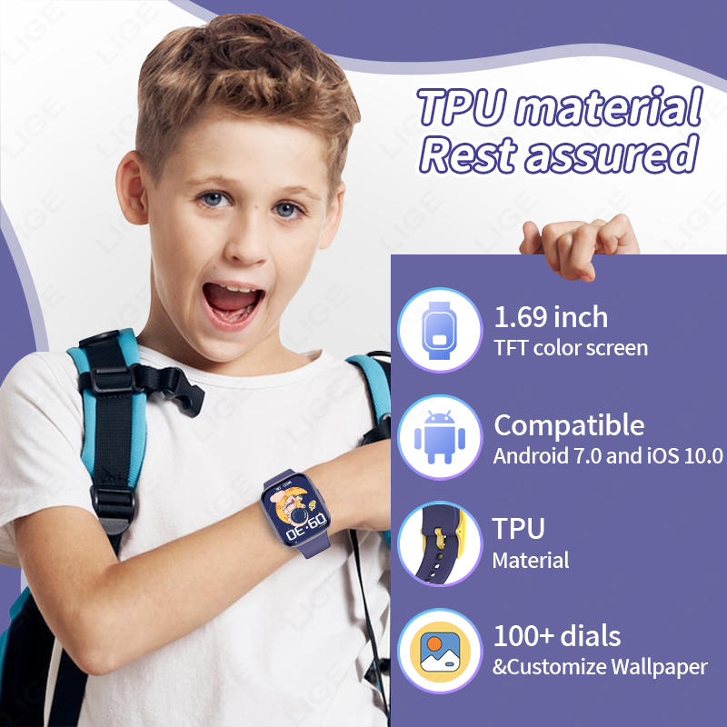 Lige Jam Tangan Pintar Anak Ja - Smartwatch Digital Watches For Boys ulasan dan harga