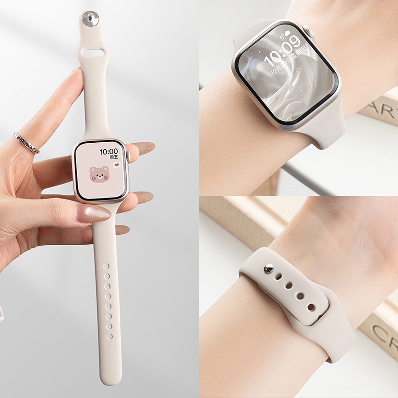 Tali Silikon Tipis untuk Apple - Smartwatch Slim Watches For Men ulasan dan harga