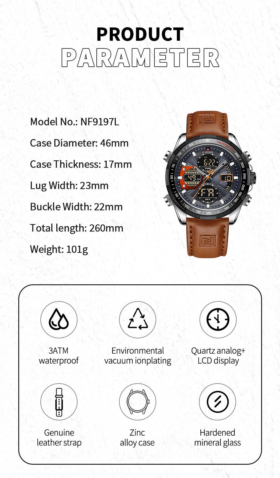 NAVIFORCE jam tangan olahraga  - Solar Powered Watch ulasan dan harga