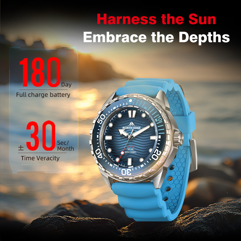 NORTH EDGE 2025 Jam Tangan Men - Solar Powered Watch ulasan dan harga