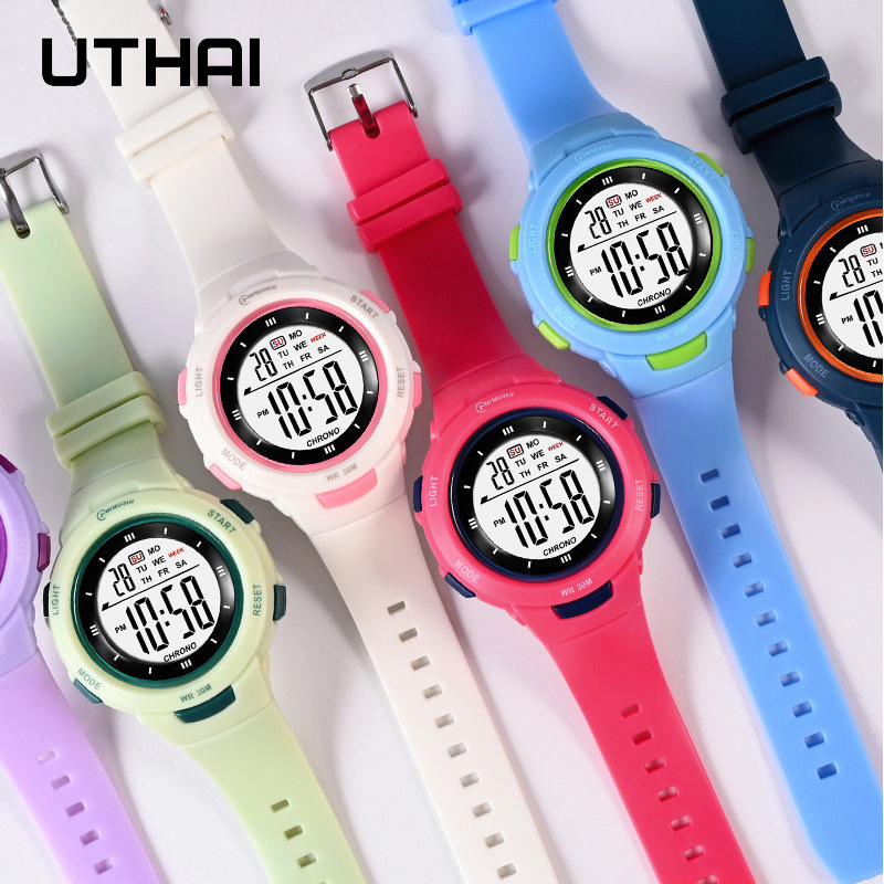 Utthai jam tangan anak jam tan - Smartwatch Digital Watches For Kids ulasan dan harga
